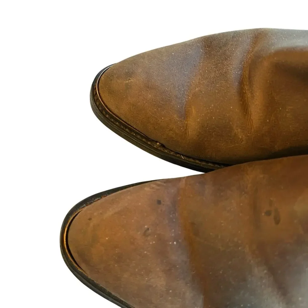 Durango Booties Boots Women Size 7.5M Brown Leather Western Cowgirl Rodeo Retro